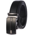 OEM Custom Many Colors Soft Leather Belt Fashion Automatic Buckle Business Cow Hide Real Leather Dress Belt for MenLY36-0257-1