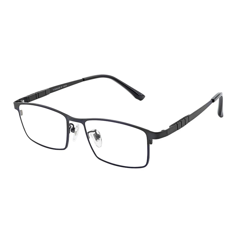 China Ultra Light Titanium Square Style Unisex for Reading Optical Glasses Frame Pinhui Model 5009