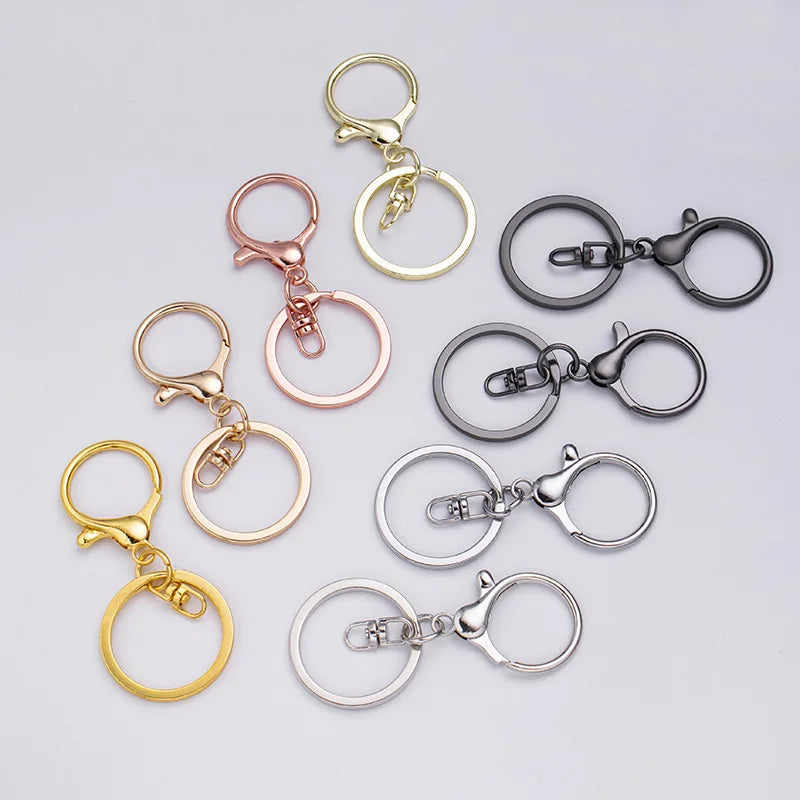 Key Ring Keychain Swivel Lobster Clasp Key Snap Hooks Keyrings DIY Jewelry Making Finding DIY Key Chains Accessories