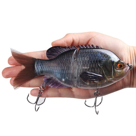 Top Right MJ401 57g 140mm Swimbait Bass Fishing Lure 2 Segmented Multi Jointed Lure Hard Swimbait for Bass Pike