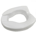 Home Care Tool Free Installation Elder Disable Soft Padded PE 2" Raised Toilet Seat with Lock White 100kg Capacity