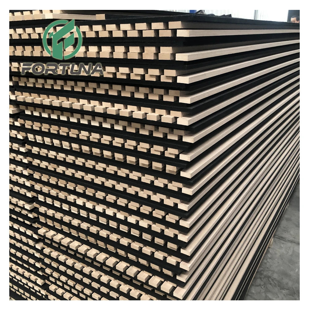 Modern Hotel 3D Wooden MDF Acoustic Wall Panel for Home Decor