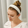 4cm Width New Rhinestone Handmade Beaded Headband Women Headwear Crystal Fancy Hair Accessories