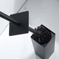 Stainless Steel Toilet Brush and Holder Set - Metal Handle Bathroom Cleaning Tool with Durable Bristles