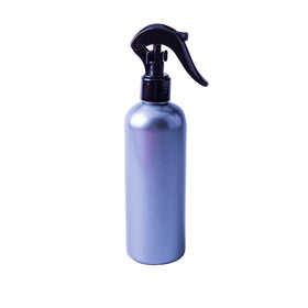 High Quality 300ml Gray PET Cylinder Plastic Hair Spray Trigger Bottle Hot Sale Pump Sprayer Screen Printing Surface Handling