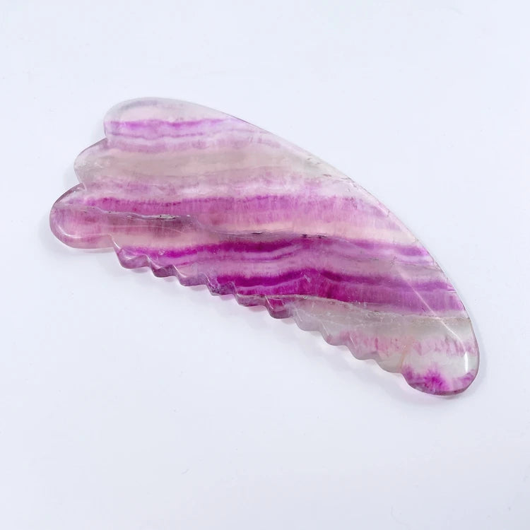 Huiying Fluorite Stone Tools Crystal Claw Shape Scraping Massage Face Gua Sha