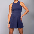 New Style Custom Women Sport Wear Quick Dry Tennis Dress Fitness Sports Suit Badminton Volleyball Golf Dress With Pocket Shorts