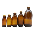 Wholesale 30ml 60ml 100ml 125ml 150ml 200ml 250ml 300ml 500ml Amber Glass Bottle Syrup Bottle DIN28mm