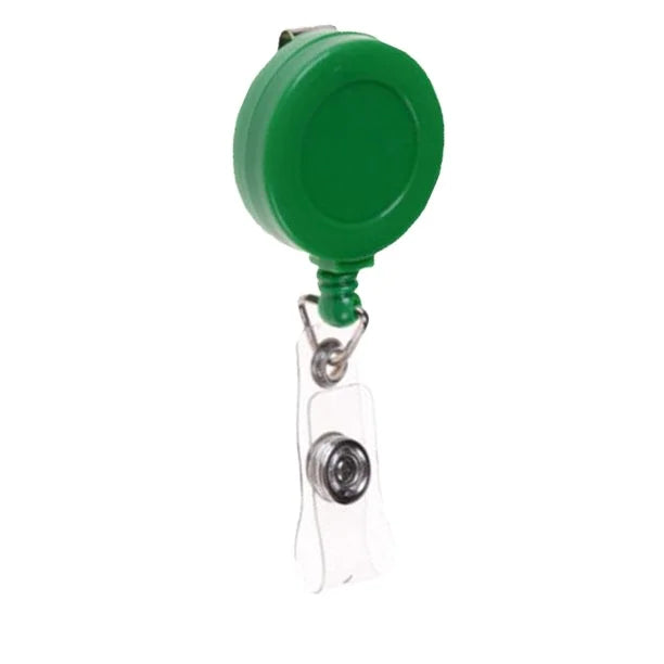 Custom Epoxy Logo Rhinestone Plastic ID Card Holder Nurse Abs Retractable Badge Pull Reel Key Holder Badge Holder Accessories