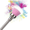 BIN Nail Art Nylon Cleaning Brush Dust Brush Colorful Can Be Matched with Nail Polishing Head Dust Cleaning Brush