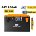 Big Sale EEL 24V 8S Energy Storage DIY Box for Lithium 280ah 314ah Cell Metal Battery Box with JK 200A BMS and 2A Active Balance