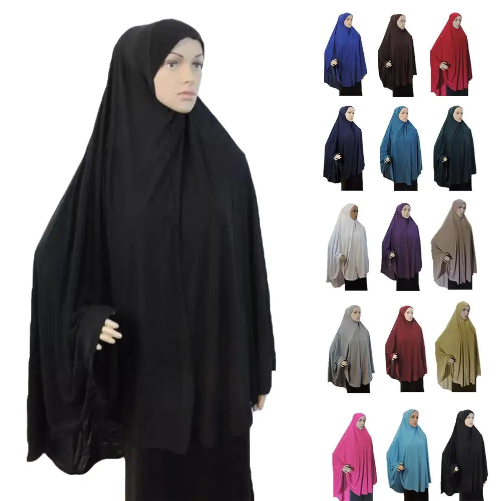 Wholesale Modest Umbrella Crepe Prayer Abayas Khimar Jilbab Hijab Abaya Dubai Prix Bale for Women Muslim Eid