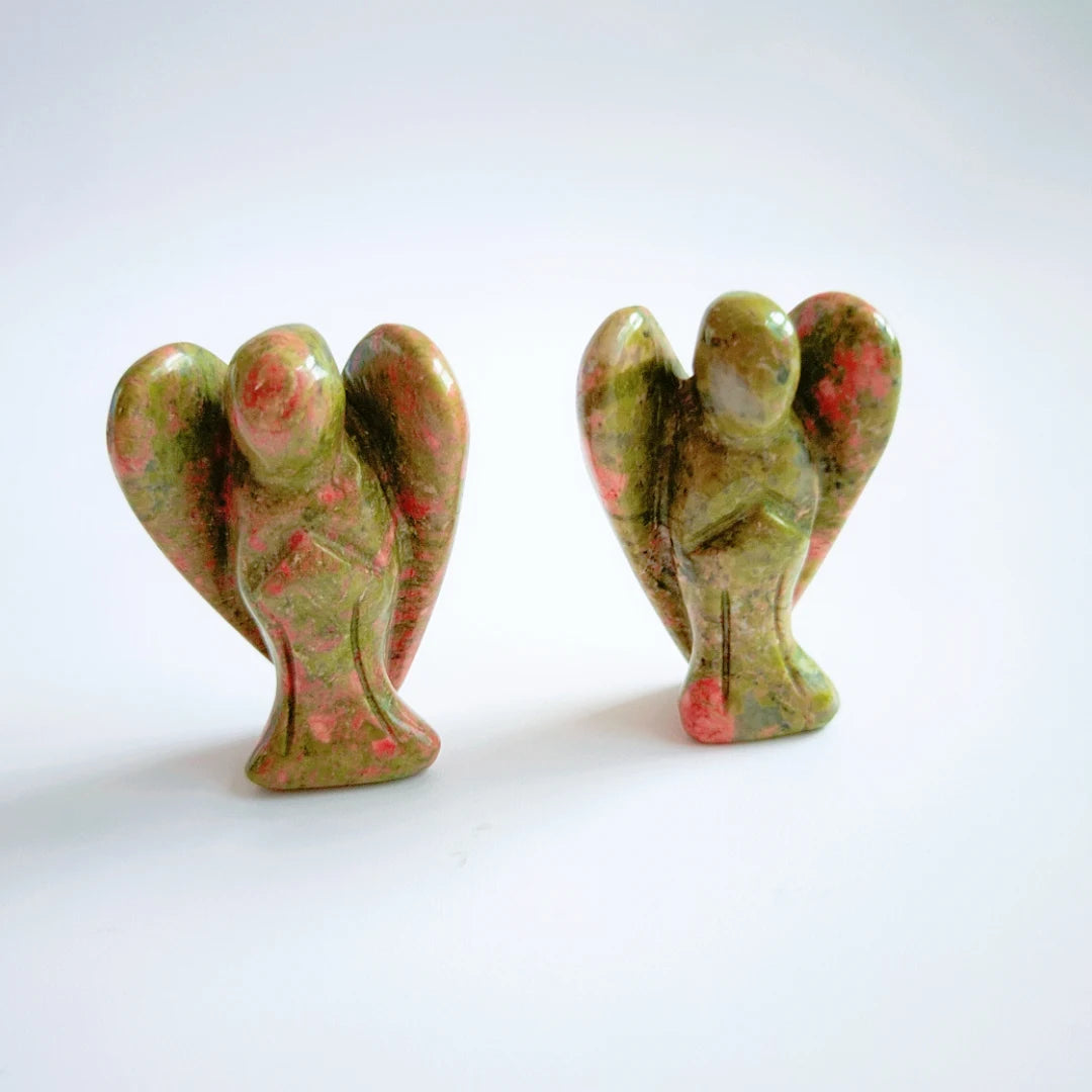 Huiying New Natural gemstone unakite pocket angels wholesale Crafts