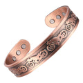 BioMagnetic Jewelry  Motorcycle Men's Custom Bangle Pure Copper Bracelet for Arthritis Pain Relief Fashionable