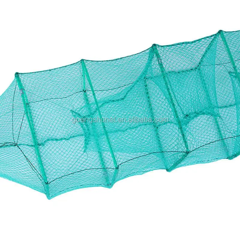 Strong Foldable 30cmx60cm Fishing Cage Lobster Trap Crab Trap