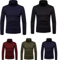 Custom Men's Turtleneck Sweater High Top Pullover with Full Sleeves Casual Bodysuit for Winter Hot Sale-OEM Design for Boys