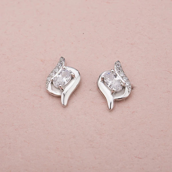 Micro Paving Setting 925 Silver Earring