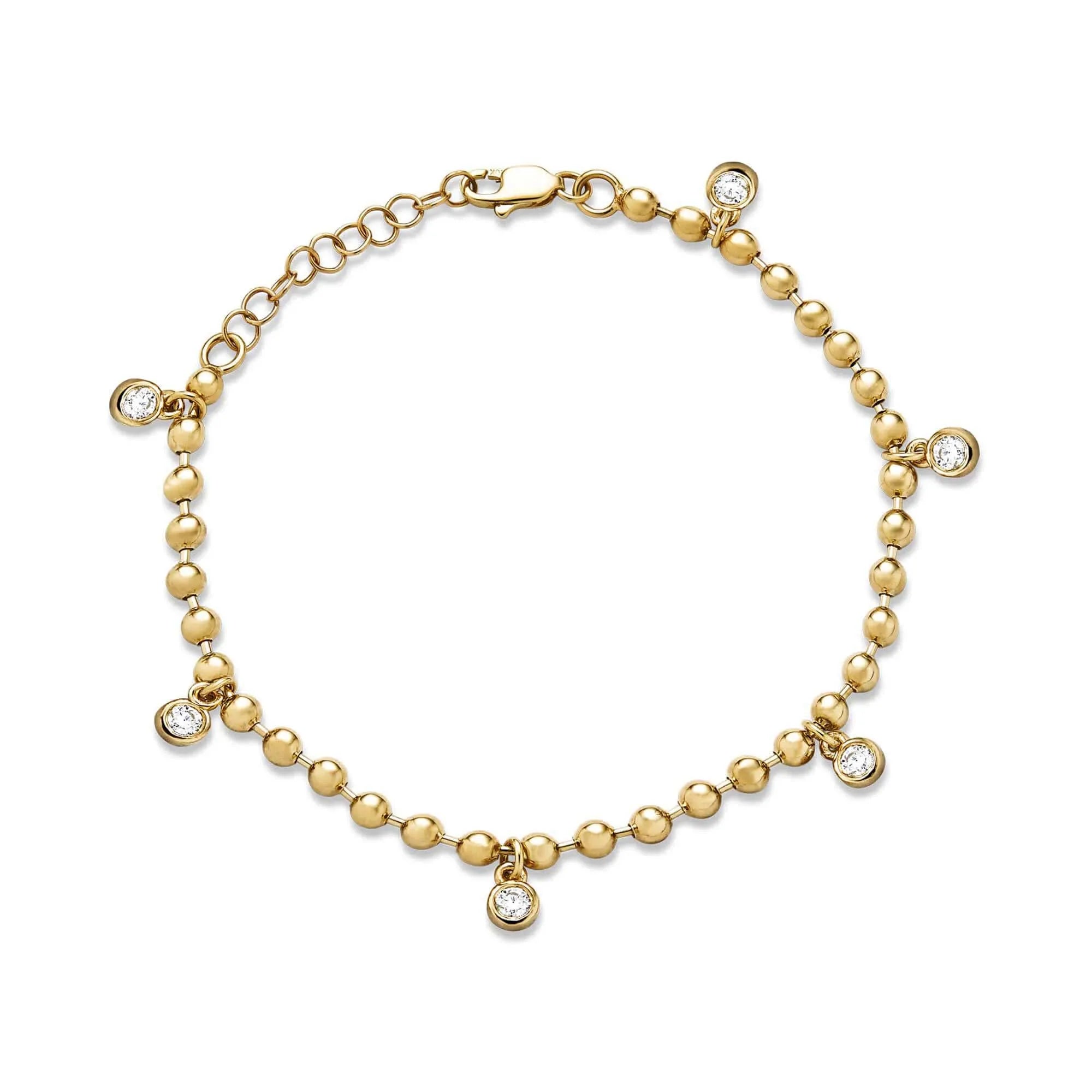 Milskye Fine Fashion Jewelry 925 Silver for Women 18k Gold Plated Diamond Bracelets