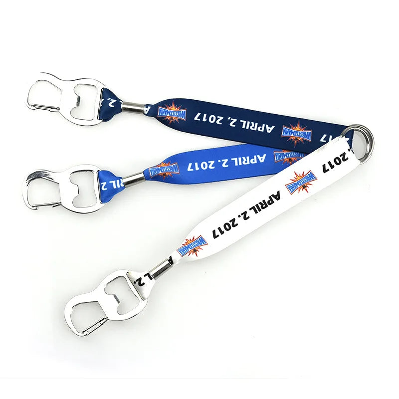 BSBH High Quality Promotional Bottle Opener Lanyard With Custom Logo for Beer Opener Car Phone Wrist Neck Strap Lanyards