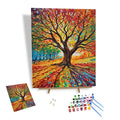 3d Painting by Number Kits Autumn Tree Customized Pictures and Logo Paint by Number 24 Colors High Quality