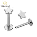 Titanium Accessories ASTM F136 Titanium Internally Threaded  Star Shape Labret Ring