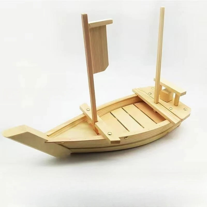 Wooden Sushi Boat Tool for Serving and Presenting Sushi