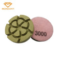 3 Inch Flower Resin Bonded Concrete Floor Polishing Pucks with 12mm Thickness