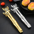 10inch Barbecue Cooking Kitchen Tongs Cooking Utensils Creative Butterfly 304 Stainless Steel Food Clip