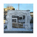 Norton Factory Custom Modern Indoor Decorative French Style Marble Free Standing Fireplaces Surround Stone Fireplace Hotel