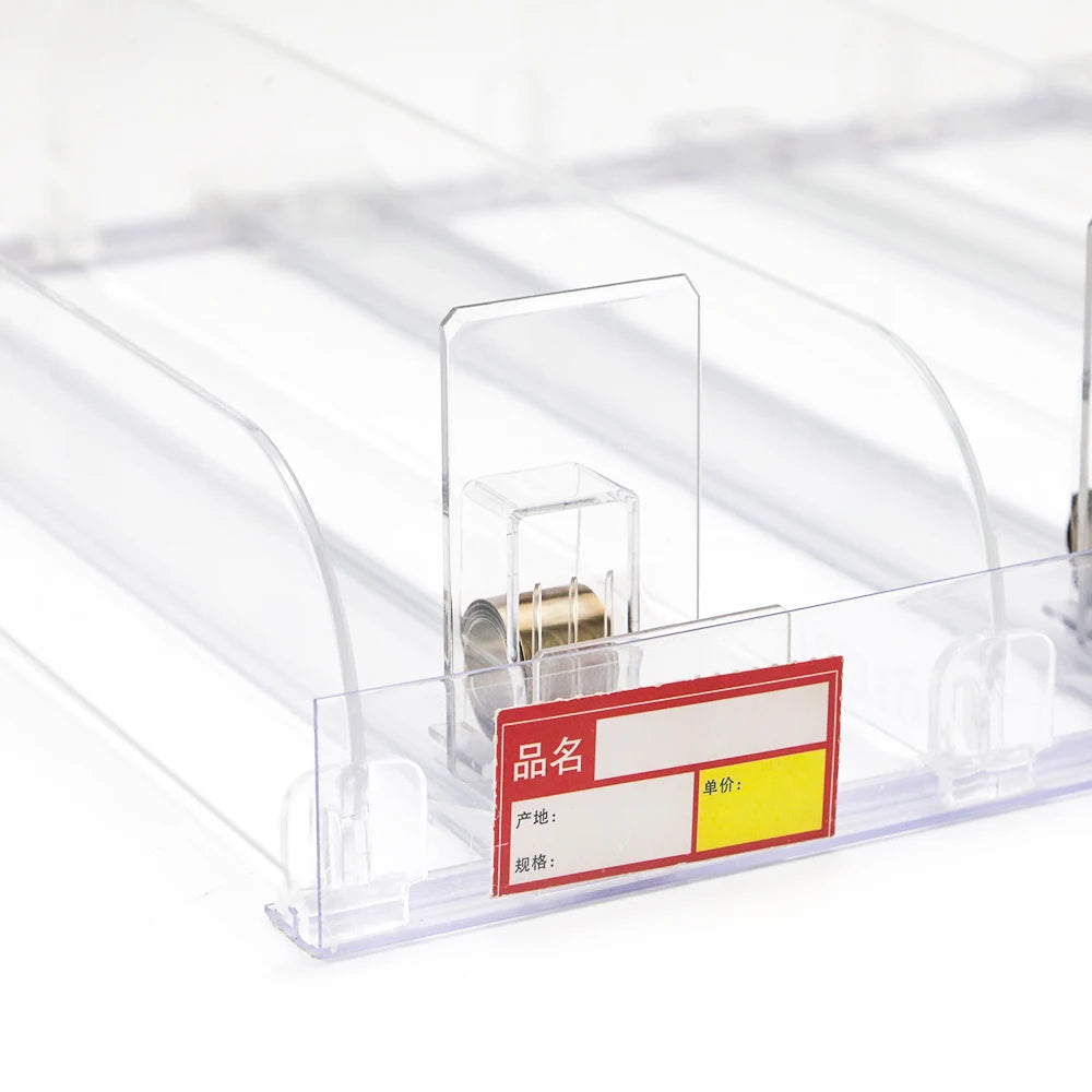 Supermarket Boxed Product Boxed Product Dispenser Tray Auto-Push Soda Divider Retail Shelf Pusher for Cans Drink Pusher