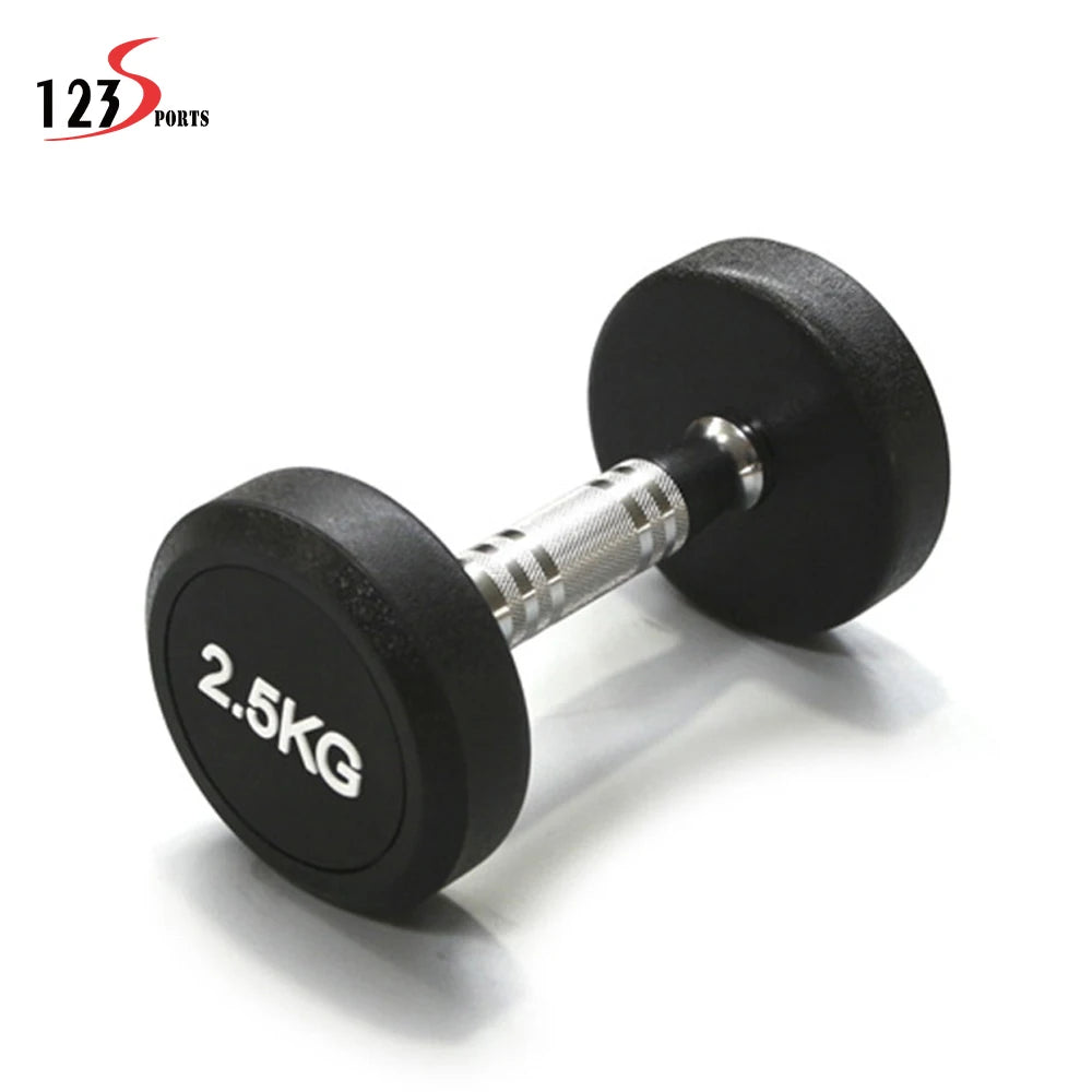 Professional Custom Design Portable 2.5Kg Round Dumbbells for Fitness Training