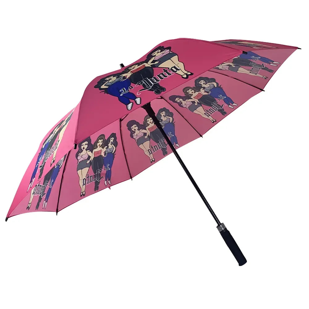 Super Large with Strong Windproof for Adults Travel Digital Printing Design Luxury Auto Straight Golf Umbrella