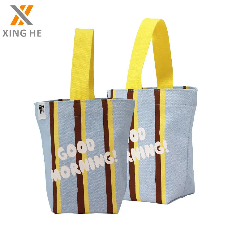 Fashionable Eco Friendly Reusable Cotton Canvas Bag Tote Shopping Bags With Custom Printed Logo