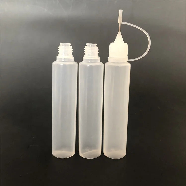 30ml PE Plastic Bottles with Precision Needle Tip Glue Applicator 100Pcs MOQ Screen Printing Liquid Medicine & Eye Drop Use