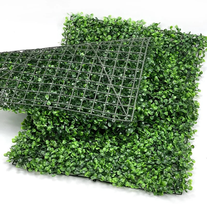 Hot Selling PE Material Artificial Boxwood Hedge Wall Green Wall Landscaping Artificial Grass Panels MegaBDM