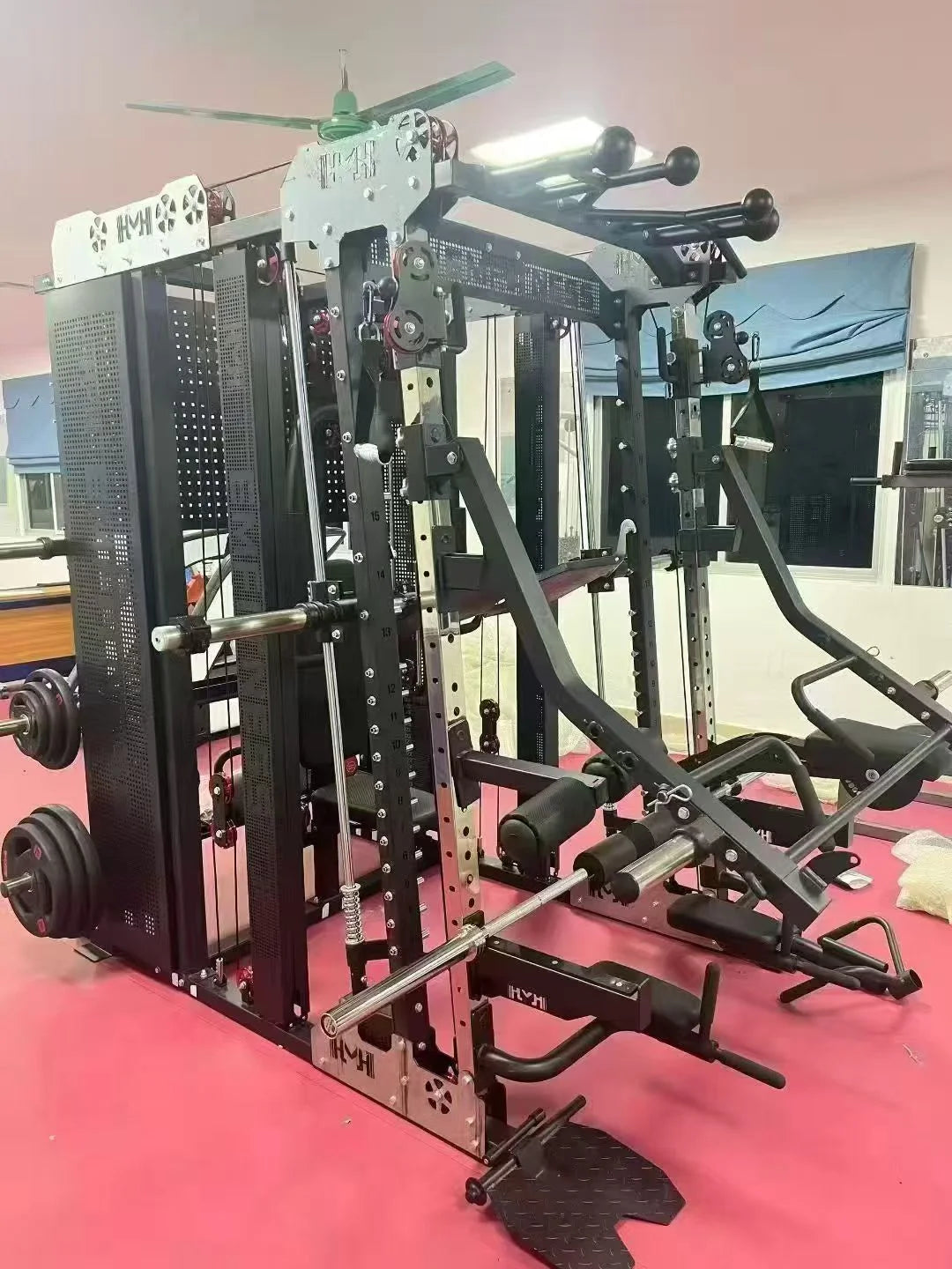YG-4096 Hot Selling Home Gym Smith Machine Multi-Functional Station for Home Use Steel Weight Stack Machine