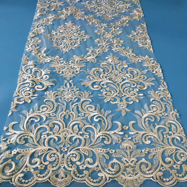 Guangzhou Supplier Dentelle Laces Material Women African French Lace Fabric African French Tulle Lace Fabric
