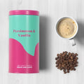 Wholesale New Custom Printing Food Grade Large Luxury pink Tin Coffee Bean Packaging Jar Empty Tall sealed Metal Coffee Tin Can