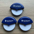 Custom Logo Pizza Tools Wheel Pizza Cutters Blades Knife Promotion Plastic Round Mini Pizza Cutter Wheel