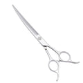 HUASIS AK-75Q Pet Grooming Shear Cleaning Hair Cut Curved Scissors for Dog Professional 440c 7.5Inch