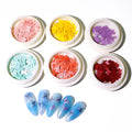 Famous 12box Metal Stone butterfly  Nail Art 3D Sticker  Nail Christmas Snowflakes Metal Nail Art