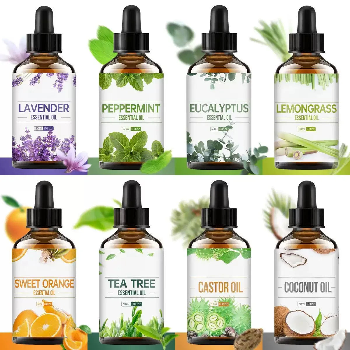 Private Label Organic SPA Massage Oil 100% Pure Essential Oil Rose Peppermint Lavender Oil for Skin Hair Aromatherapy
