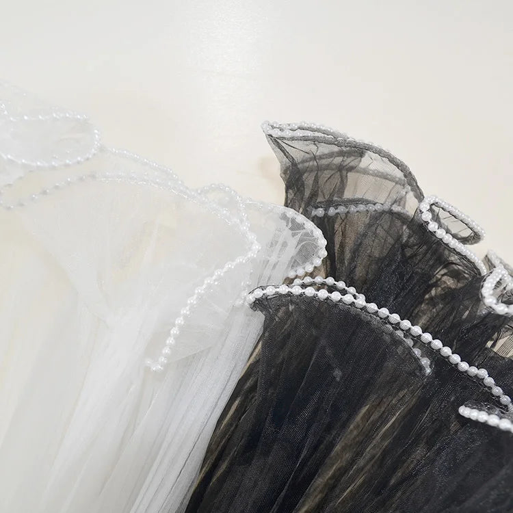 Pleated Wave Veil Packing Material Flower Wave Netting Florist Supplies Pearl Wave Veil Rose Wrapping Netting