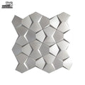 Silver Color Glossy Ceramic Hexagon Irregular 3D Shapes Eco-Friendly Modern Mosaic Tiles for Bathroom Living Room