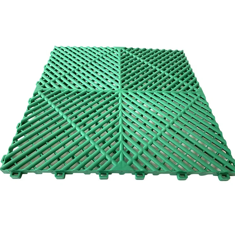 Modern Anti-Slip PP Plastic Garage Modular Interlocking Tiles Indoor/Outdoor Workshop Car Floor Tiles Graphic Design Solution