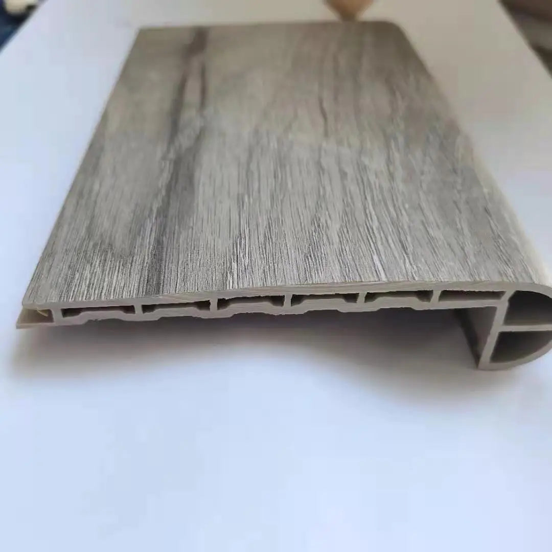 Traditional Style SPC Flooring Skirting Accessories Stylish Plastic Stair Nose for Home Decor