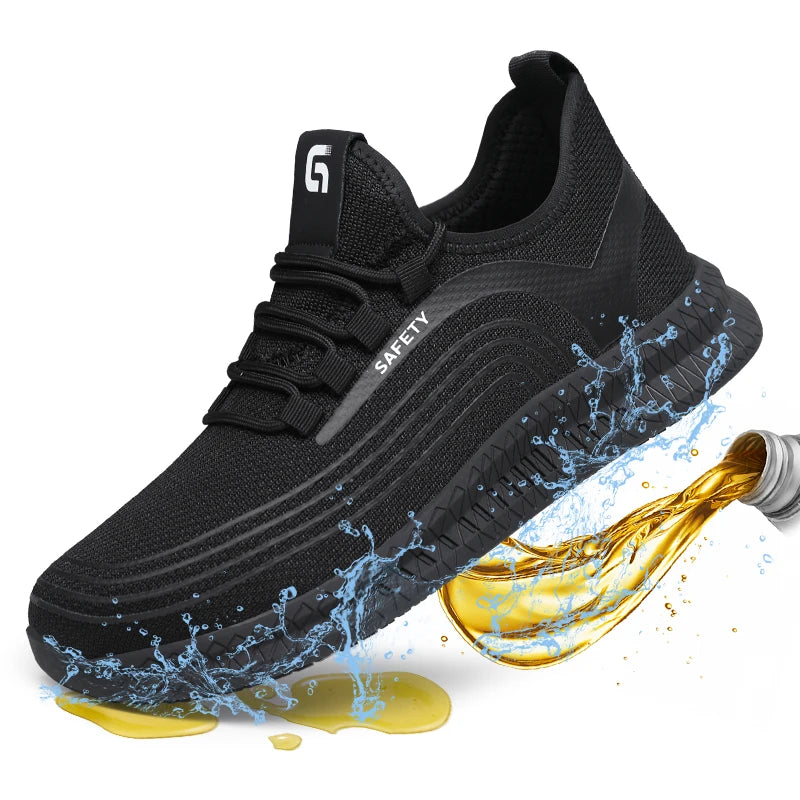 GUYISA Lightweight SRC Chef Work Shoes Non-Slip Sports Style with Durable Rubber Outsole