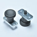 Mini Index Plungers 6mm 8mm Pin Diameter Black Nylon Head Flange Carbon Steel Plate Rest Type Fasteners