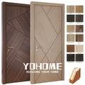 Professional Factory Interior Wood Fire Door Wooden Door for Hotel Porte De Chambre En Bois Moderne Interior Prehung Doors MegaBDM