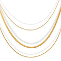 Trendy Ins Cold Style Razor Blade Clavicle Chain Light Luxury 3-Layer Stacked Necklace for Women Wholesale Customizable